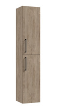 Høyskap Deluxe brunbeiset eik 160 cm REN